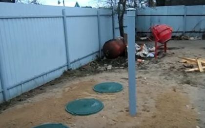 Готовый трехкамерный монолитный бетонный септик