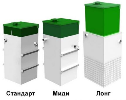 Стандартный септик, миди, длинный